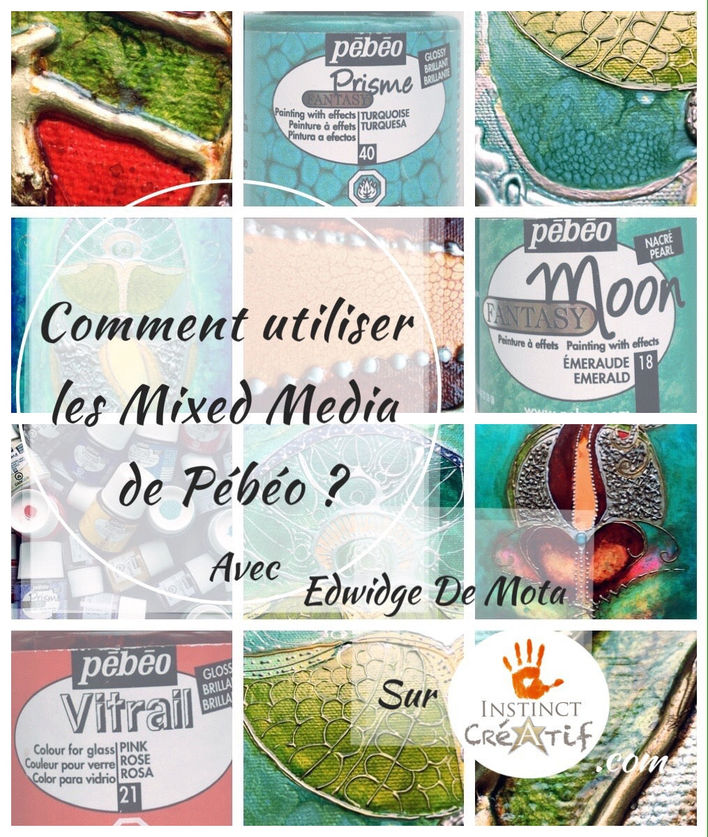 Comment utiliser les peintures Pébéo Mixed Media ?