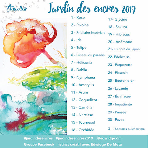 Étincelles d'idées : Inktober | Jardin des encres 2019