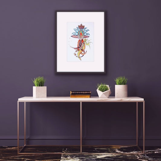 indian motif, motif indien, inspiration, boho decor, drawing, home decor, Edwidge De Mota, EdeMota