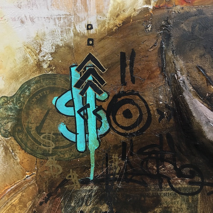 Cool, Bull, Taureau, Wall Street, Money, Money maker, Painting, Street art style