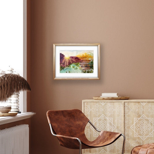 Abstract, australian inspiration, abstract landscape, nature colors, green, brown, beige, Edwidge De Mota, Edemota,