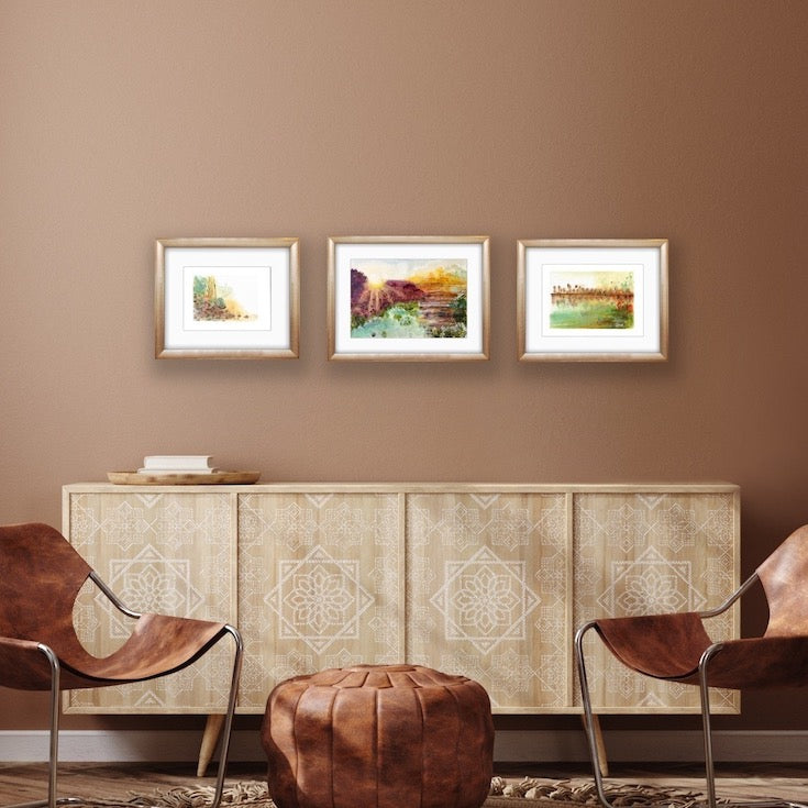 Abstract, australian inspiration, abstract landscape, nature colors, green, brown, beige, Edwidge De Mota, Edemota,