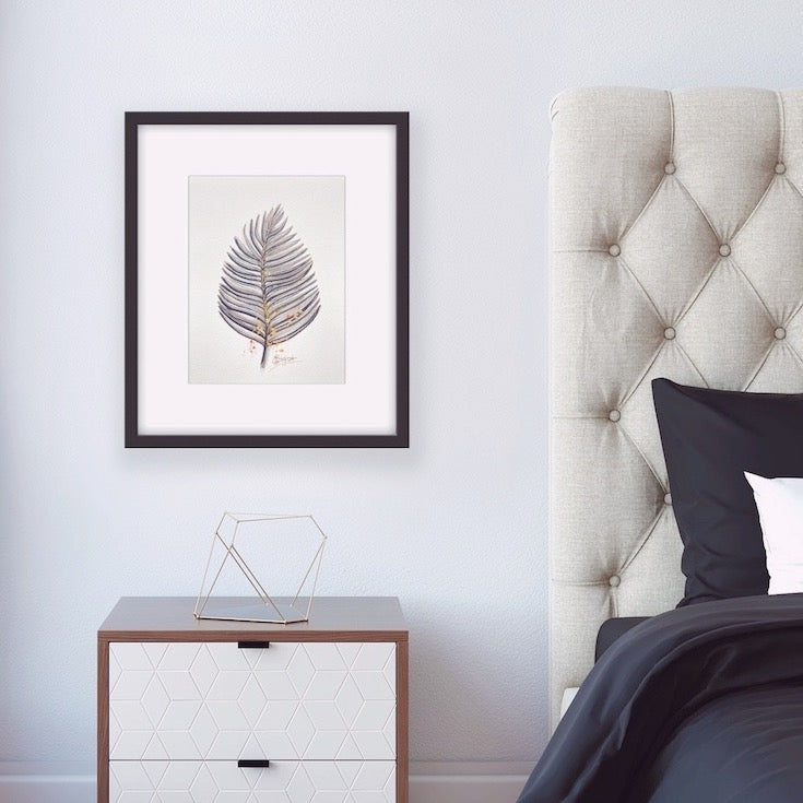 Feuille de palmier noire .2