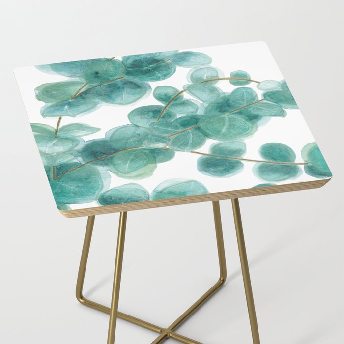Eucalyptus branch, Table, Sweet branch of eucalyptus, watercolor, aquarelle